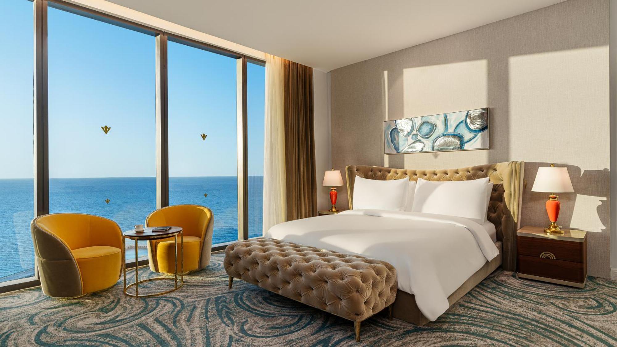Rixos Premium Alamein El Alamein Phòng bức ảnh A bedroom at the hotel