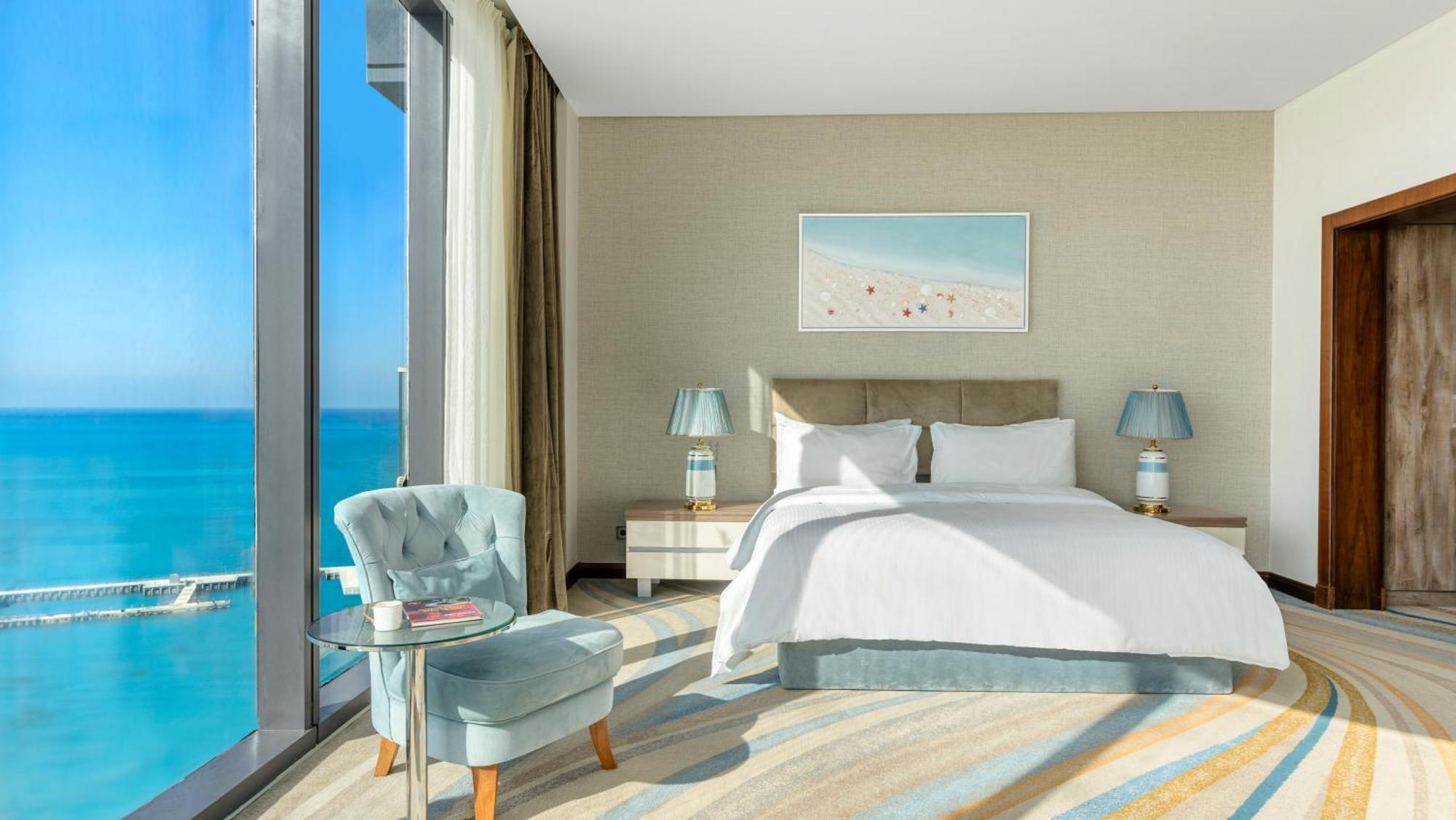 Rixos Premium Alamein El Alamein Phòng bức ảnh A bedroom at the hotel